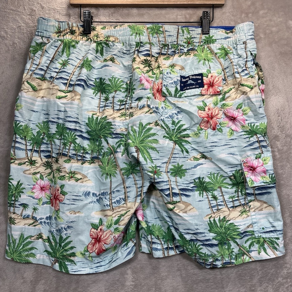 Tommy Bahama Swim Trunks Lined 2XL Hawaiian Tropical Print - Picture 5 of 8